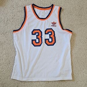 Adidas White Jersey with Orange and Blue Trim